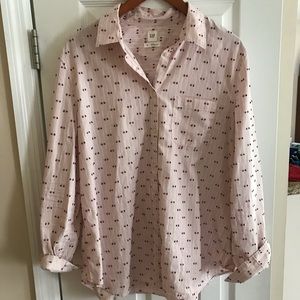 Gap Fitted Boyfriend Shirt